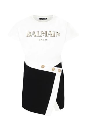 Abito con gonna BALMAIN PARIS KIDS | BW1B71Z0081100NE